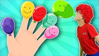 Finger Family Song | Balloon Finger Family  + More Nursery Rhymes & Kids Songs | Hahatoons Songs