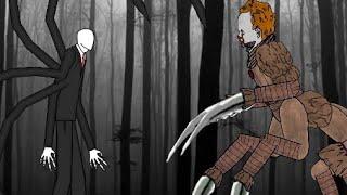 IT Pennywise Vs Slender Man - Drawing Cartoons 2 FULL Animation