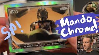 Topps Chrome Mandalorian Star Wars 2022 Beskar Hobby Box #3 SW trading card box 18 packs Short Print