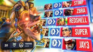 RANK #1 Junkrat BULLIES streamers | Overwatch 2