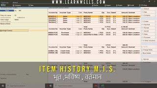 Full MIS Item History @LearnWell