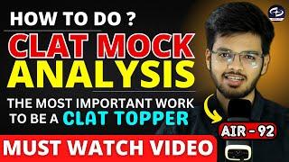 How to Analyse Mock for CLAT | clat 2025 mock | Abhyuday Pandey | NLSIU Bangalore