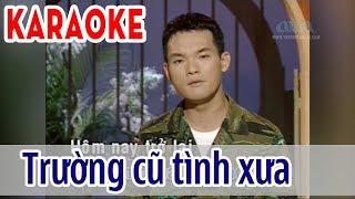 Trường Cũ Tình Xưa - Karaoke Tone Nam | Duy Linh | Asia Karaoke Beat Chuẩn