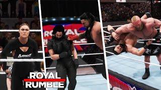 WWE Royal Rumble 2022 Full Show Simulation - WWE 2K20 Highlights