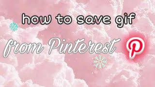 How To Download Pinterest Video & GIF Image in mobile Gallery | how to download gif from pinterest