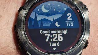 Garmin Fenix 7 Solar - Morning Report