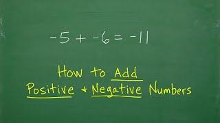 How to Add a Positive and Negative Number