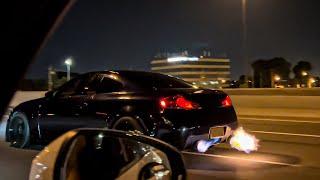 HELLCAT REDEYE Vs BIG TURBO INFINITI G35 - EPIC RUNS!