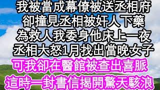 我被當成幕僚被招丞相府，卻撞見丞相被奸人下藥，為救人我委身他床上一夜，丞相大怒1月找出當晚女子，可我卻在醫館被查出喜脈，這時一封書信揭開驚天駭浪| #為人處世#生活經驗#情感故事#養老#退休