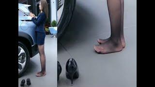 Confession of a Cameraman - Nicole - Pantyhose Fantasy - Black Pantyhose Intense Shoe Play