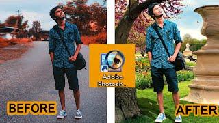 Adobe Photoshop 7.0 tutorial | how to Change background image - techy amit