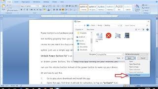 How to Repair Corrupted MS Word File-Hindi/Urdu