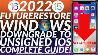 Futurerestore Windows downgrade iOS 15/16 to iOS 14/15 | Futurerestore Downgrade Windows Full | 2022