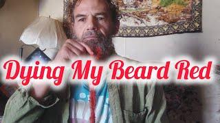 Dying, Coloring My Beard Red. I have been growing my beard about 5 to 7 years.