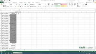 Excel: Generating a List of Workdays