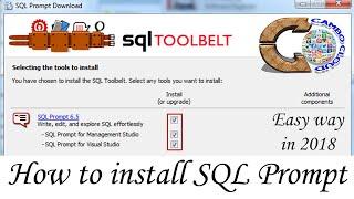 How to install SQL Prompt Tool for SQL Server 2012 and 2014
