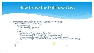 Salesforce Apex Transactions, Order of Excution, Governor Limits, DML vs Database Class- part 4