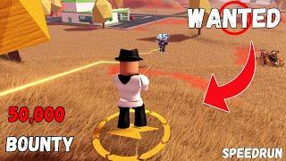 Getting The Highest Bounty in Jailbreak SpeedRun...(Roblox Jailbreak)