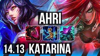 AHRI vs KATARINA (MID) | 70% winrate, 14/3/13, 41k DMG | VN Master | 14.13