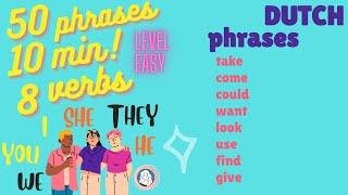 50 super easy Dutch phrases using 8 verbs!