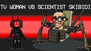 TV woman vs scientist Skibidi in Among Us