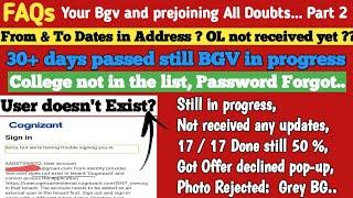 cognizant background verification failed || Bgv, Pre joining formalities in Cognizant FAQs Part 2