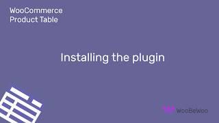 WooCommerce Product Tables tutorial