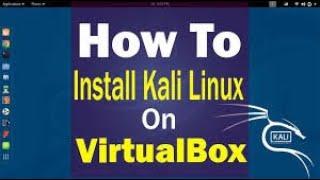 how to install kali linux with virtual box @techsri