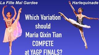 BALLET -YAGP 2022 Atlanta Hope Award- Maria Qixin Tian -Age 11 -Harlequinade vs. La Fille Mal Gardée