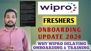 Wipro Onboarding & Training Delay Full Details  | Connect Session | Survey Mail, Pre-skilling News