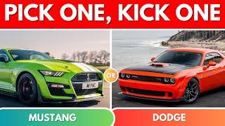 PICK ONE KICK ONE CARS EDITION | Pick Your Ride.