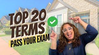 Ace Your Real Estate Exam: Top 20 Terms for 100% Success!