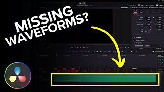 Missing Waveforms in DaVinci Resolve (Easy Fix!)