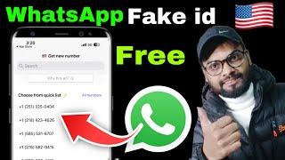 WhatsApp fake account || How to create WhatsApp fake id with fake numbers 2025 Hindi, Urdu