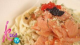 Kris TV: Cream Pasta with Smoked Salmon by Janice