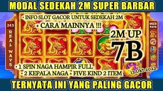 MODAL SEDEKAH 2M SUPER BARBAR UP 7B || COMBO 5 SLOT + CARA MAIN SEDEKAH TERBARU || HIGGS DOMINO