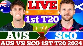 Australia vs Scotland 1st T20 | Live Score & Commentary | LIVE AUS VS SCO 1st T20 | Australia live