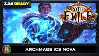 [PoE 3.24] ARCHMAGE ICE NOVA - BUILD REVIEW - PATH OF EXILE NECROPOLIS - POE BUILDS