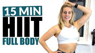 15 min FULL BODY HIIT Workout  [No Repeats]