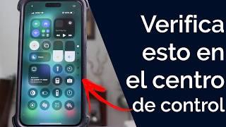 DEBES HACER ESTO EN EL CENTRO DE CONTROL de tu iPHONE