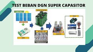 Test Load Solar panel with super capacitor