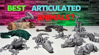 Top 11 Articulated 3D print Animals - 3D print timelapse compilation on Creality CR-6 SE - 4K video