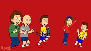 Classic Caillou and Boris Create a Clone Out of Caillou to Get Him in Trouble