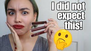 DETAIL COSMETICS GLASS STAIN LIP SWATCH AND WEAR TEST! | Miss Bea