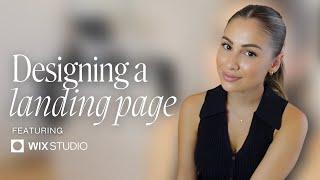 Design a website landing page with me  Ft. Wix Studio ‍