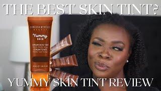 DANESSA MYRICKS YUMMY SERUM SKIN TINT REVIEW | TRYING SHADES  14, 15, & 16 ON MY DEEP SKIN