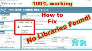 How to fix No Libraries Found No Components in Proteus 8 Professional [Khmer Subtitle]