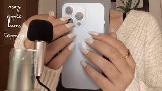 asmr | gentle tapping & tracing on apple boxes (no talking)