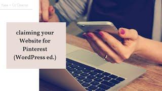 How to Claim a WordPress Website for Pinterest