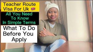 Teachers Route Visa|All You Need To Know|QTS for UK Teaching Jobs|UK